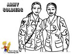 236x181 Female Army Soldier Drawing