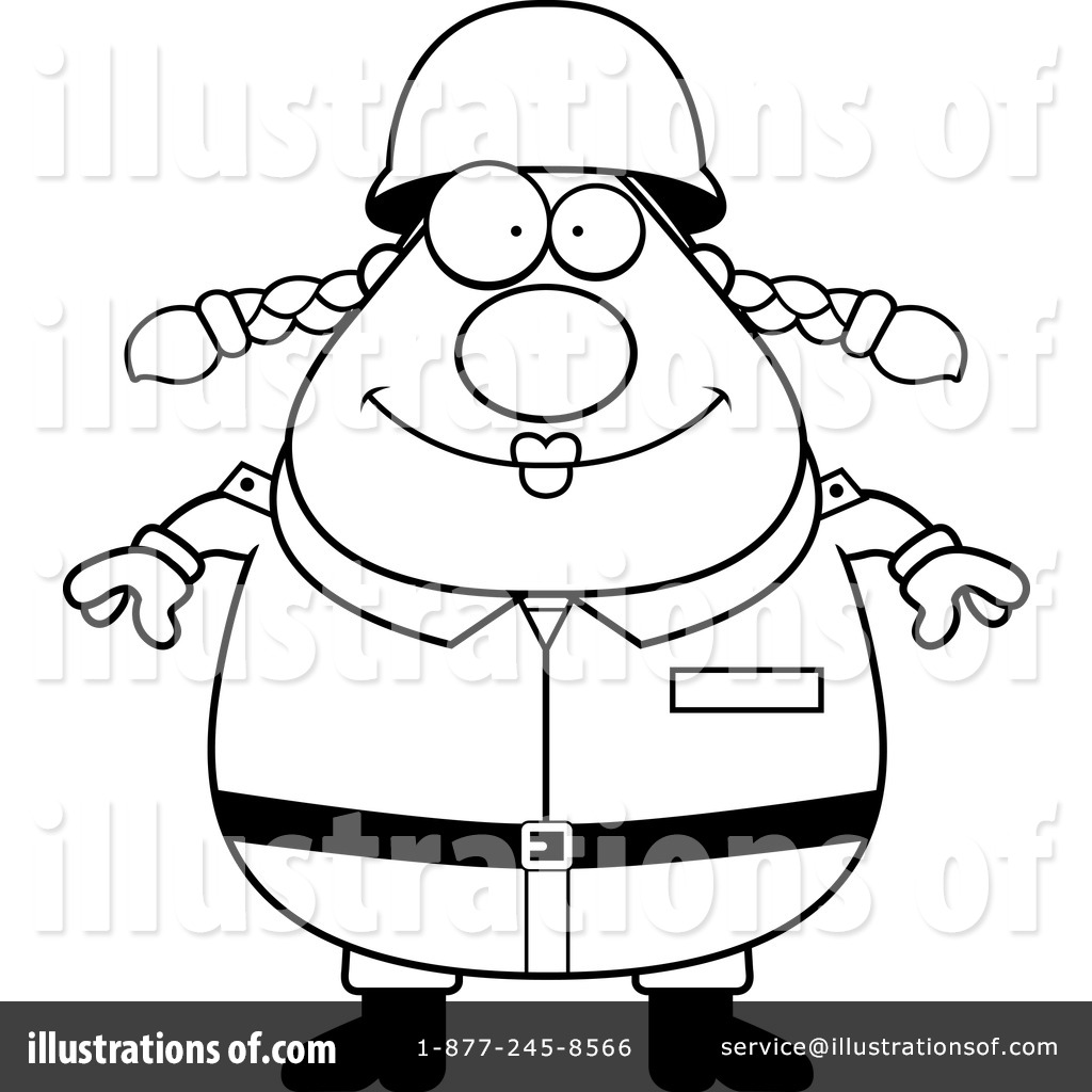 1024x1024 Female Soldier Clipart