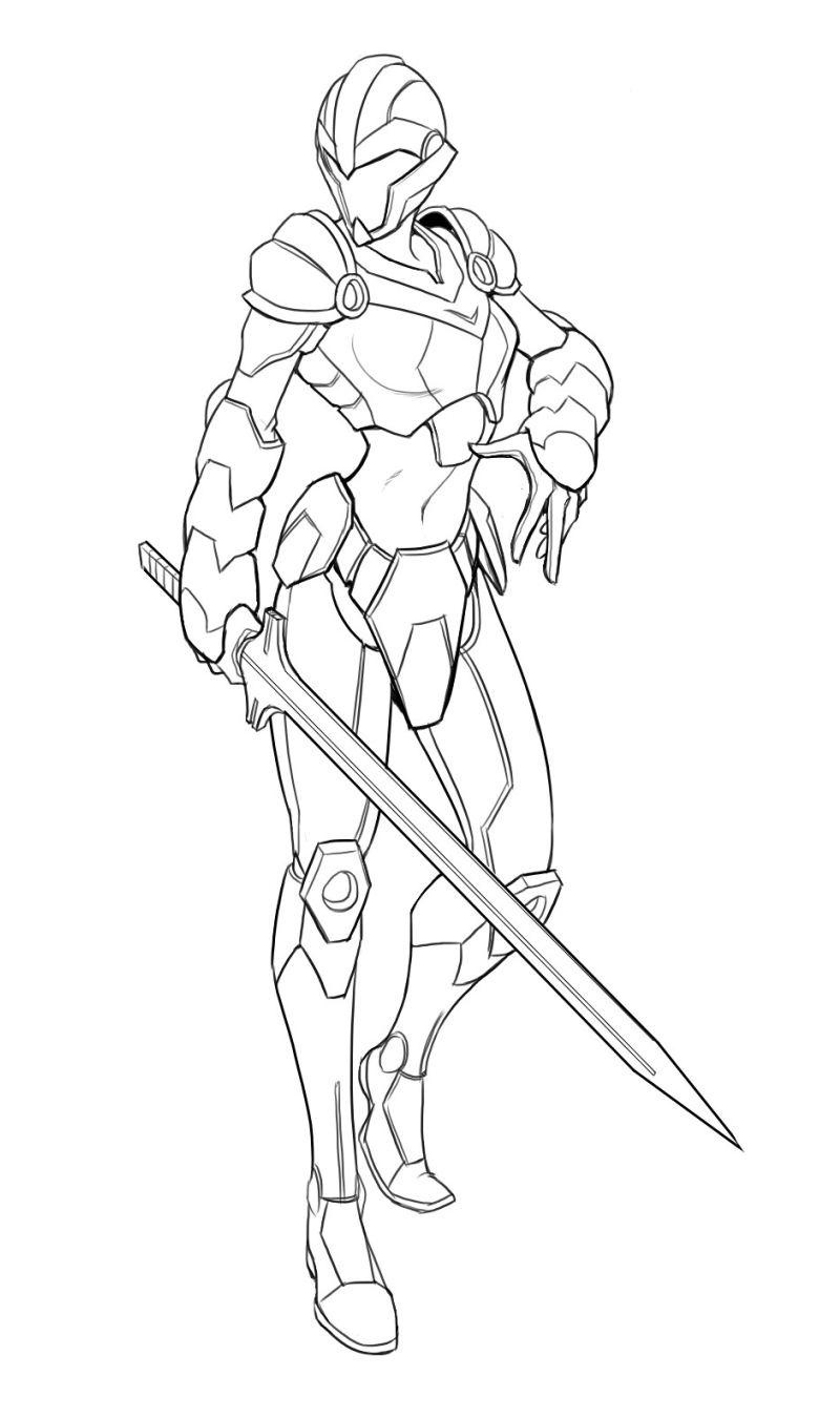 800x1350 Female Soldier Lining By Andrewdavidj