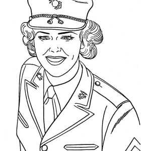 300x300 How Draw A Soldier In Armed Forces Day Coloring Page How