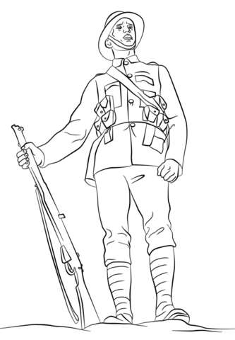 333x480 Wwi British Soldier Coloring Page Free Printable Coloring Pages