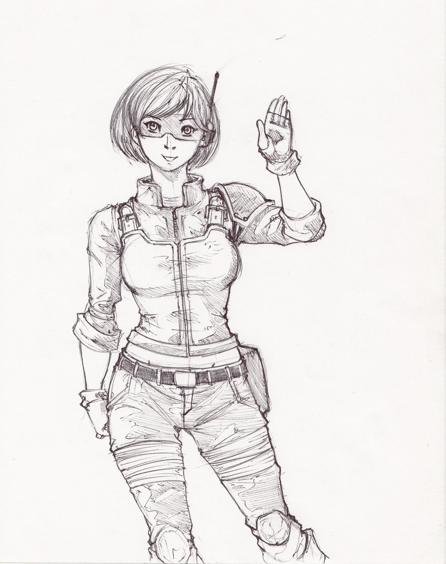 Female Soldier Drawing at GetDrawings | Free download