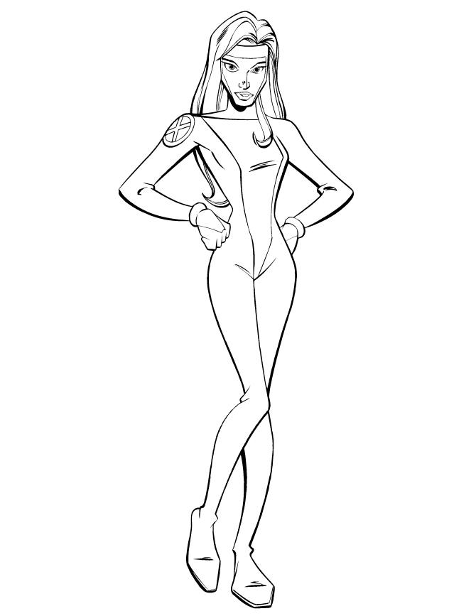 670x867 Pretty Girl X Men Coloring Page Free Printable Coloring Pages