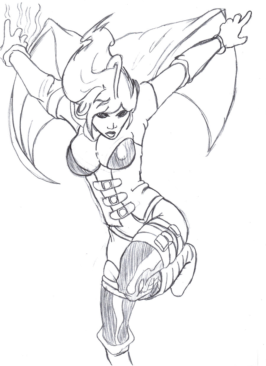 900x1239 Super Hero Girl Sketch By Twisted Serpent