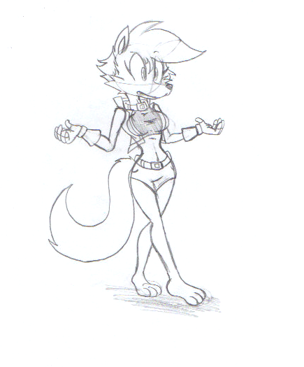 435x525 Female Drew White Wolf Anthro By Dragovian15