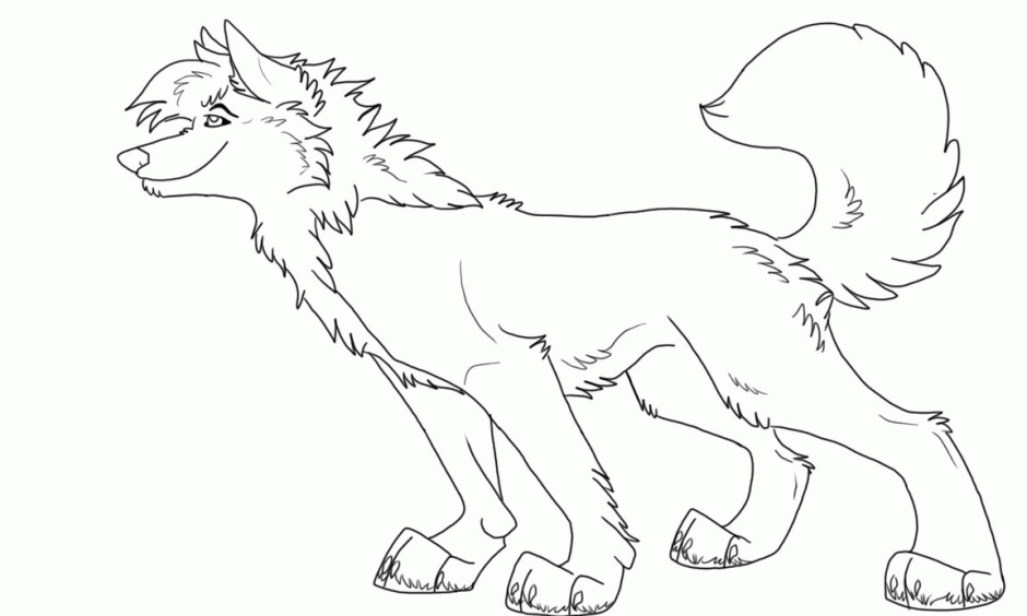 940x564 Anime Wolf Coloring Pages