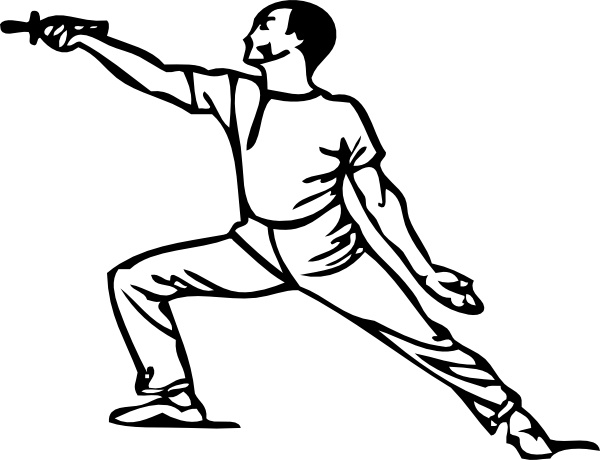 600x460 Fencing Lunge Clip Art Free Vector In Open Office Drawing Svg