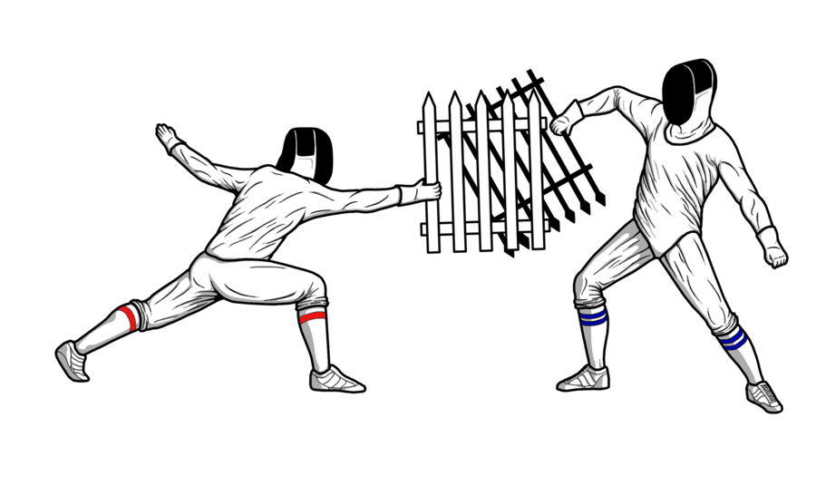 900x546 Fencing Shirt Design By Ajrosen