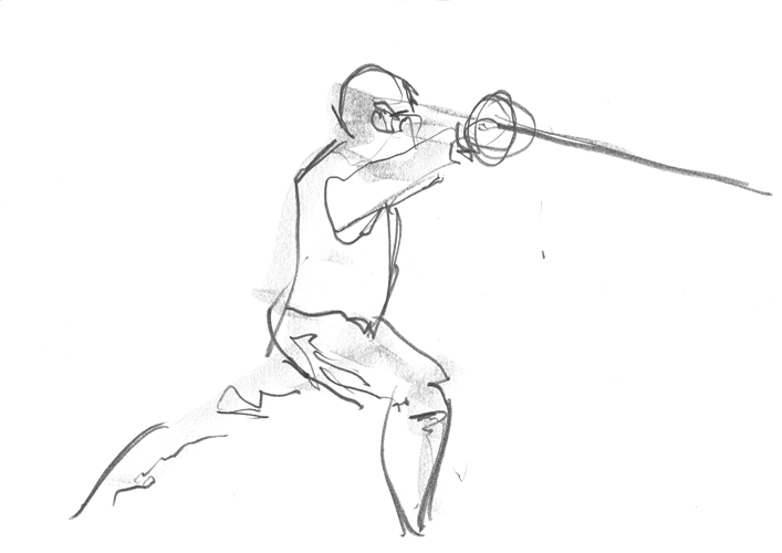 707x500 Teehanwolf's Blog! Fencing Life Drawing
