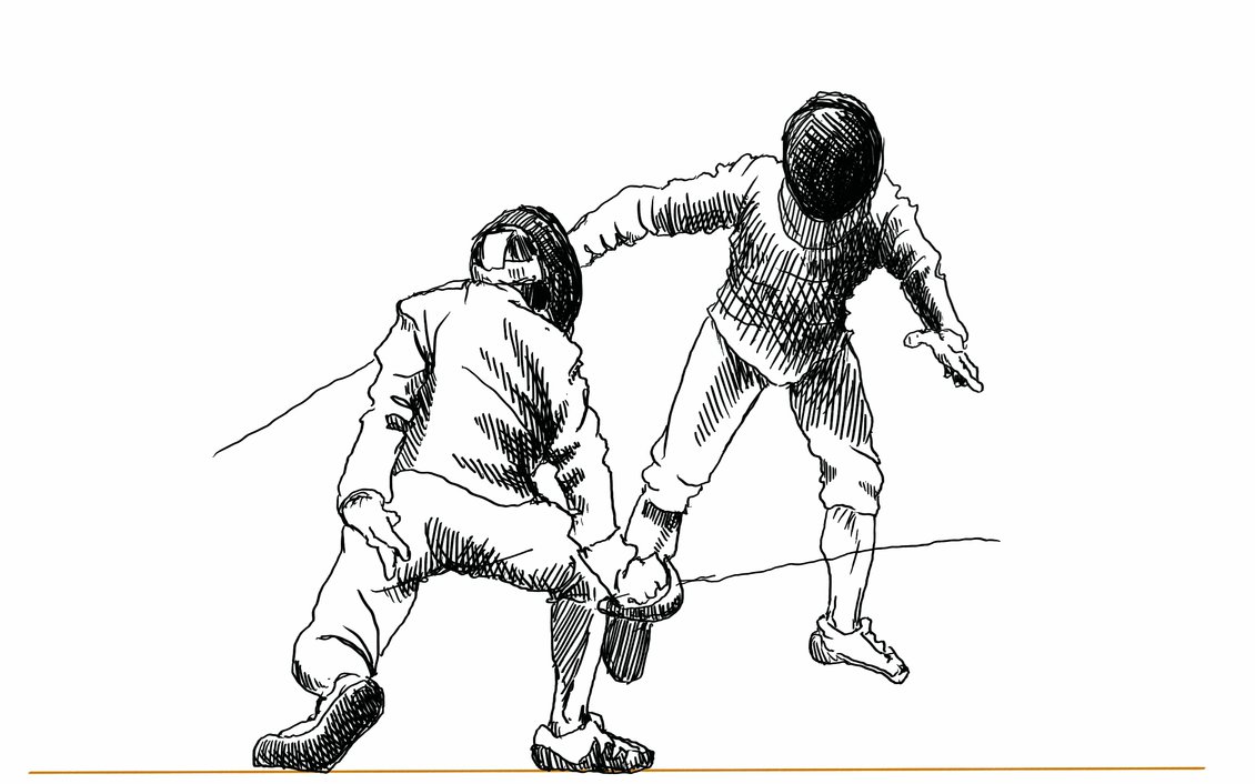 1130x706 Quick Fencing Sketch By Shlepzig