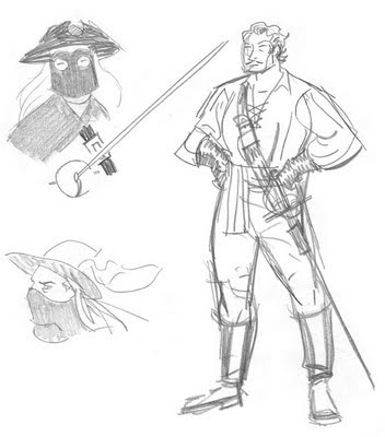 352x400 Dcartoons Fencing Sketches