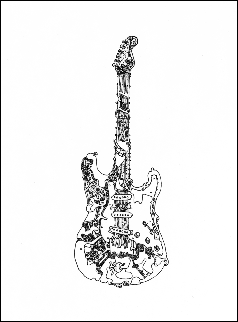 Fender Stratocaster Drawing at GetDrawings | Free download vintage stratocaster wiring diagram free picture 