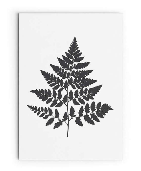 570x694 Fern Leaf Printable File. Graphic Plant Print. Botanical