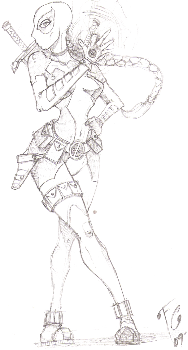 607x1127 Lady Deadpool Fanart By Art O Fern
