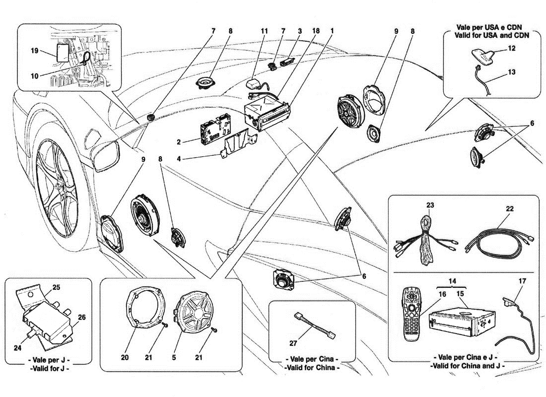 1100x800 Ferrari 458 Italia Stereo Equipment