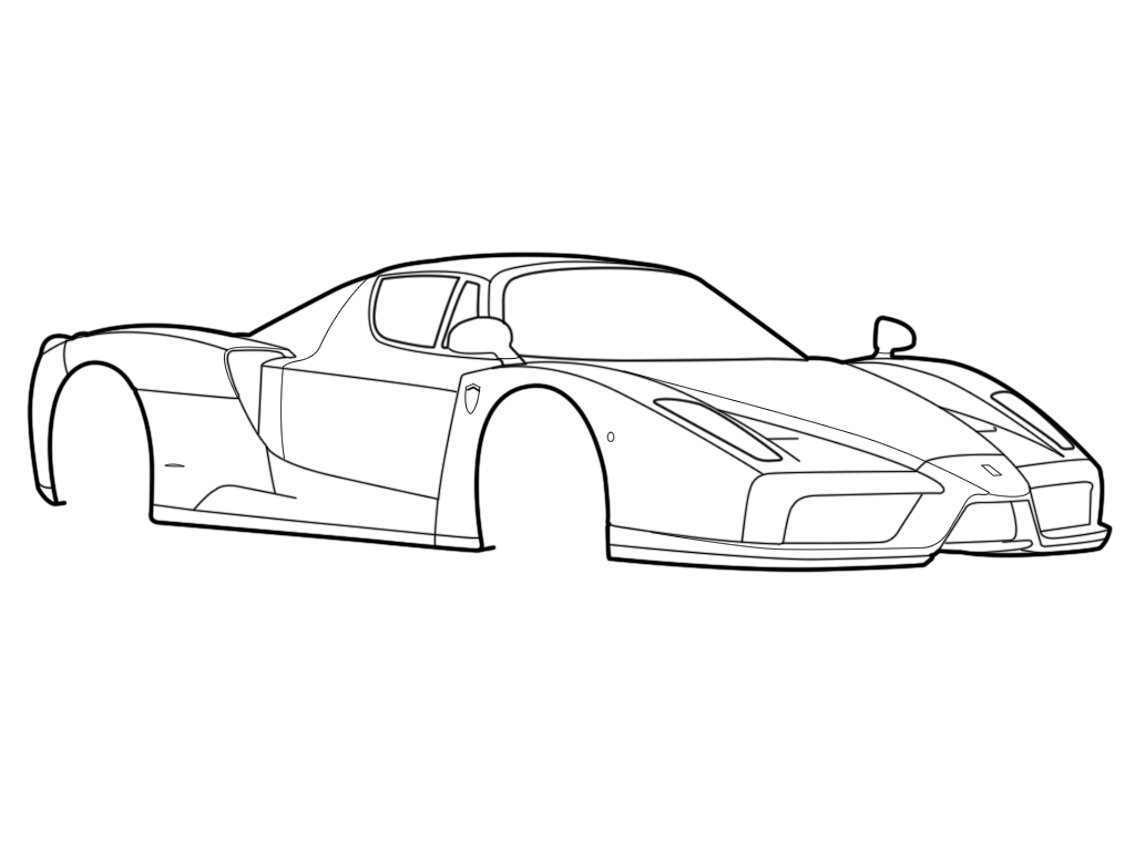 Ferrari Car Drawing at GetDrawings | Free download