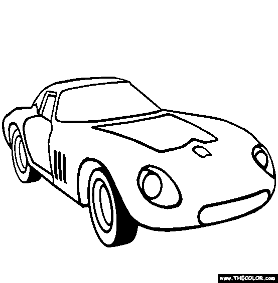 554x565 1963 Ferrari 250 Gto Coloring Page Free 1963 Fer