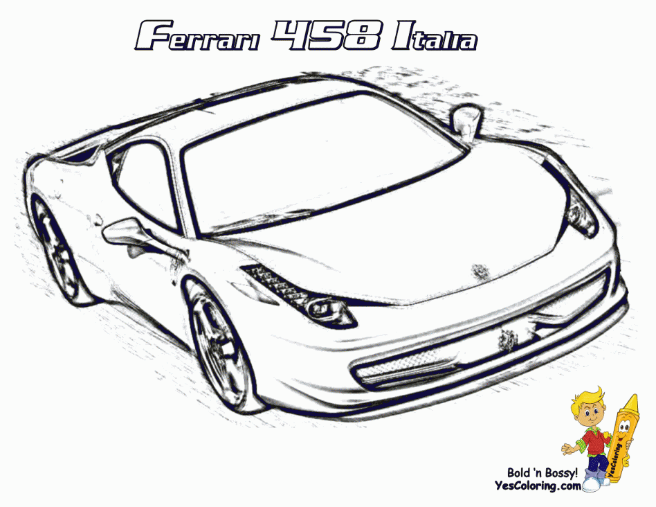948x732 Ferrari Coloring Pages With Wallpaper Background