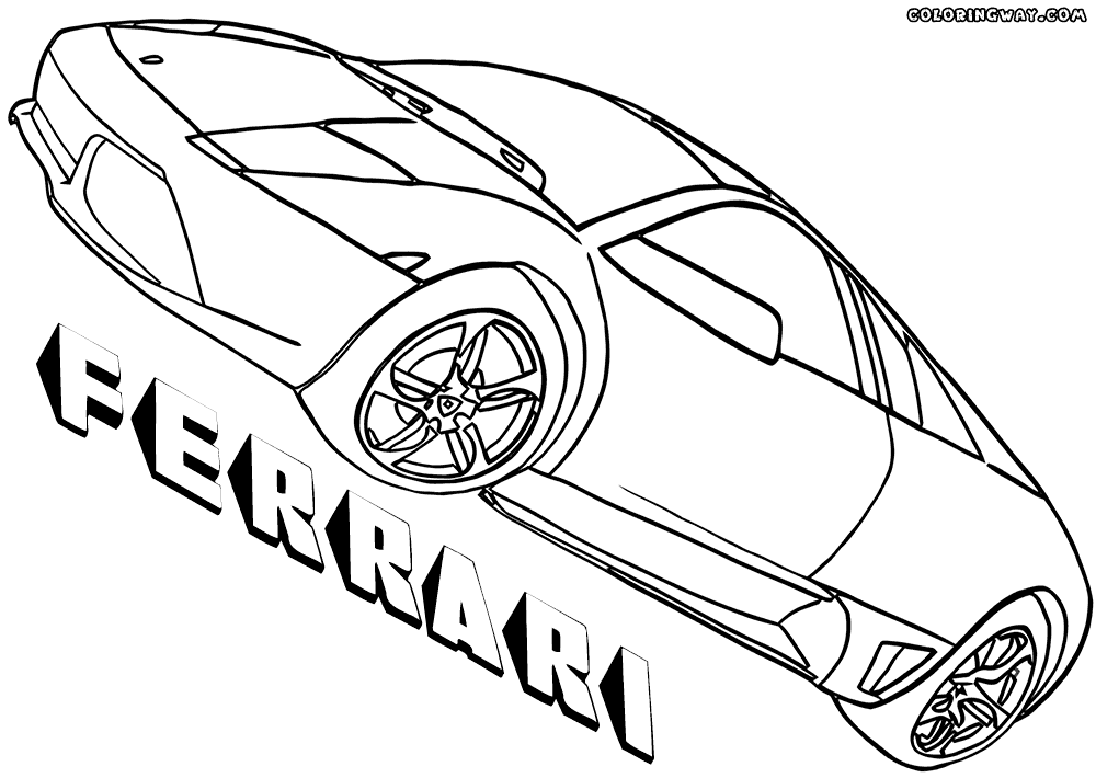Ferrari Drawing at GetDrawings | Free download