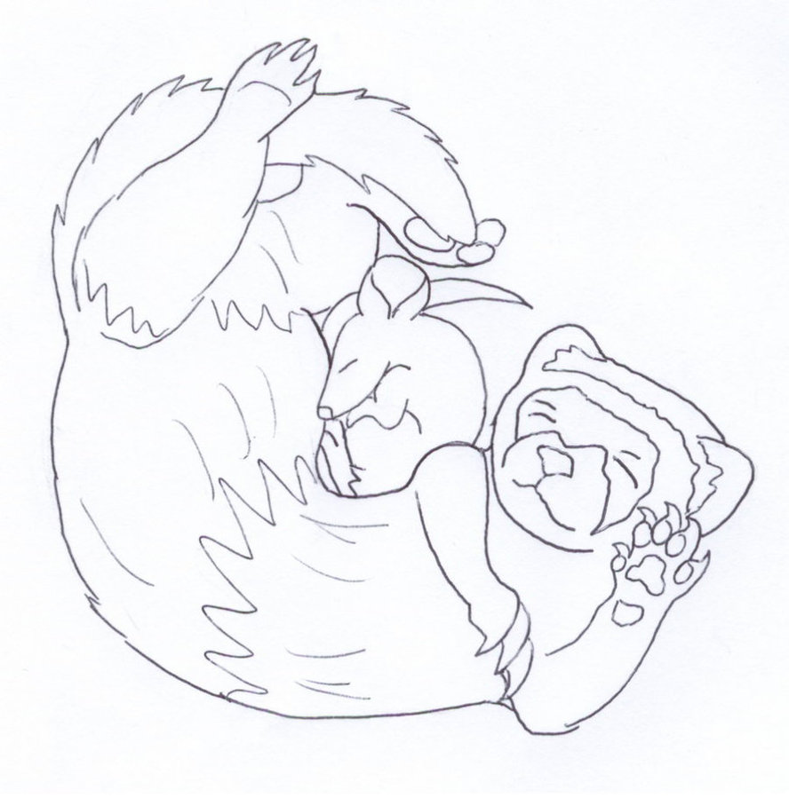 888x899 Ferret Cuddle Mouse By Kelaiah