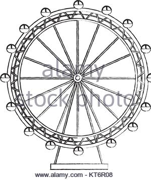300x358 Ferris Wheel Sketch Stock Photo, Royalty Free Image 56919547