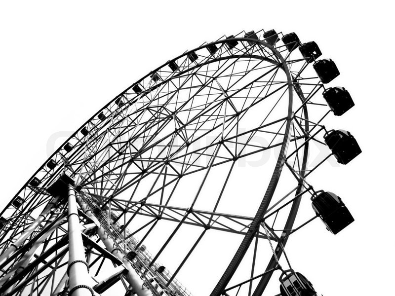 800x600 Outline Of A Large Ferris Wheel Stock Photo Colourbox