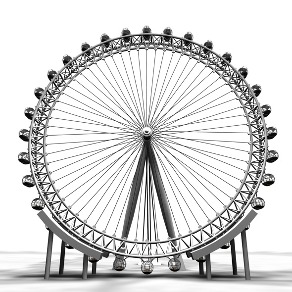 590x590 Drawn Ferris Wheel London Eye