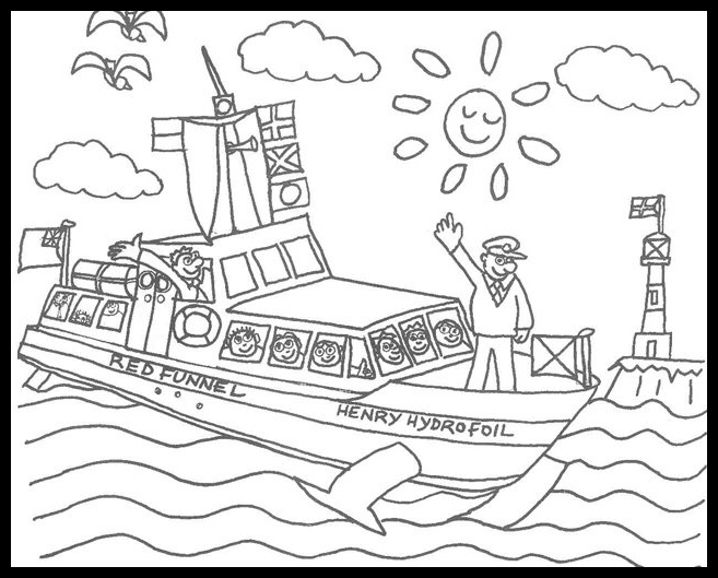 657x529 Ferry Coloring Pages