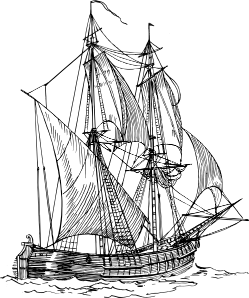 498x595 Pirate Ship Drawing Pirate Ship Drawing