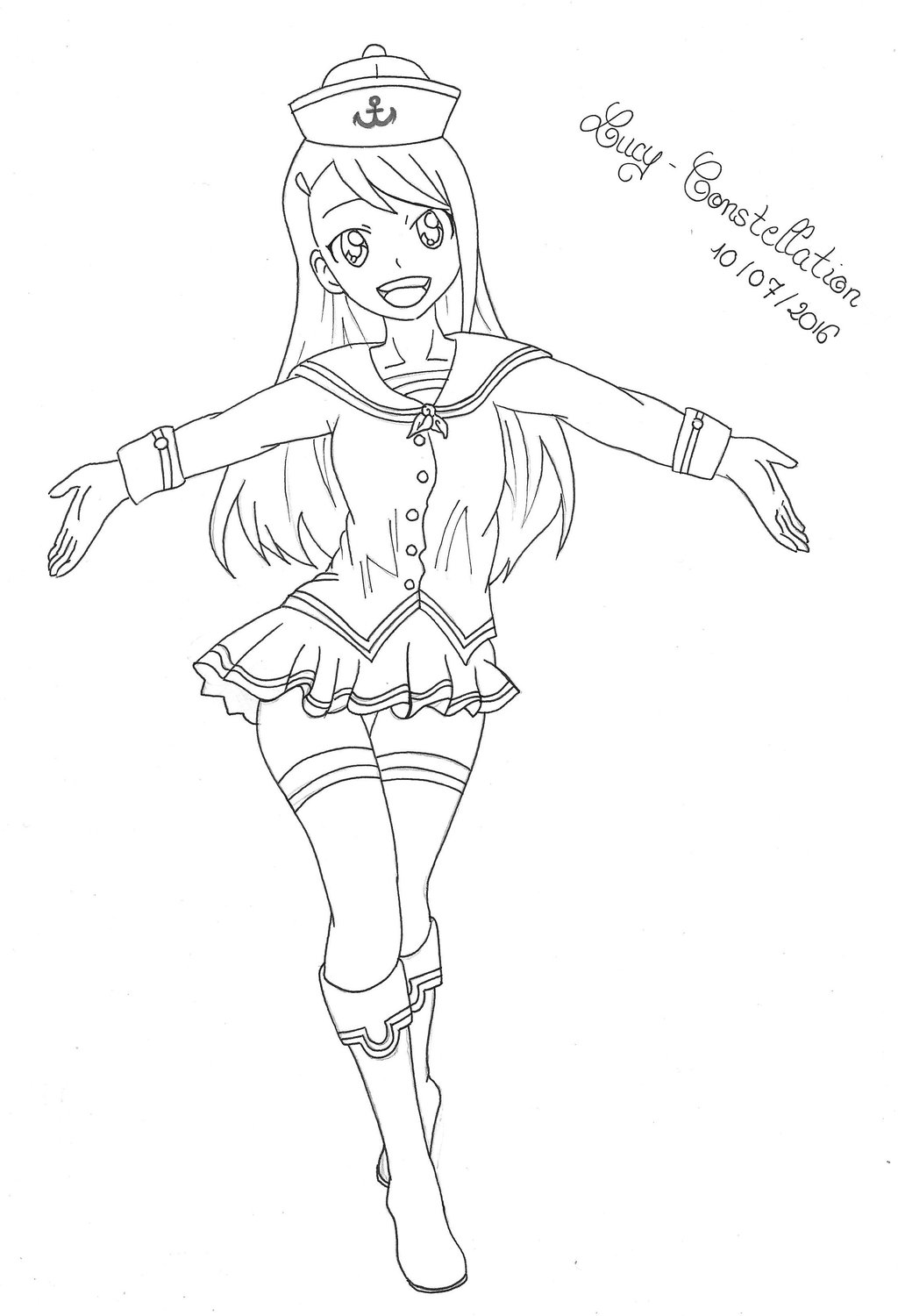 1024x1500 Remake Welcome The Ferry Tail Lineart By Lucy Constellation