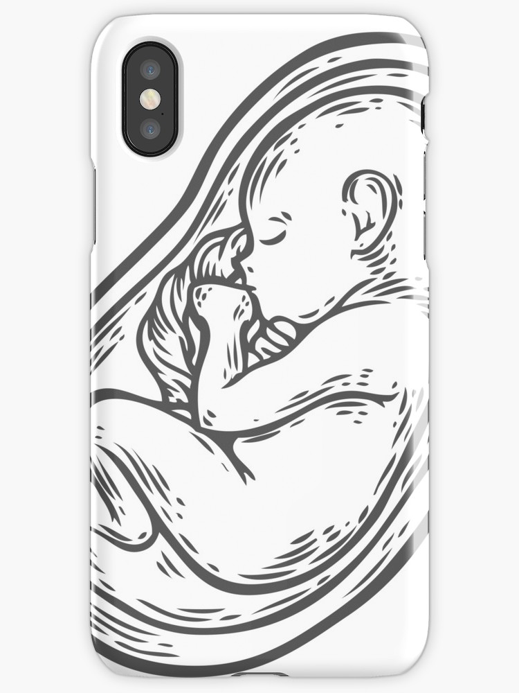750x1000 Human Fetus Concept Hand Drawn Vector Illustration Prenatal