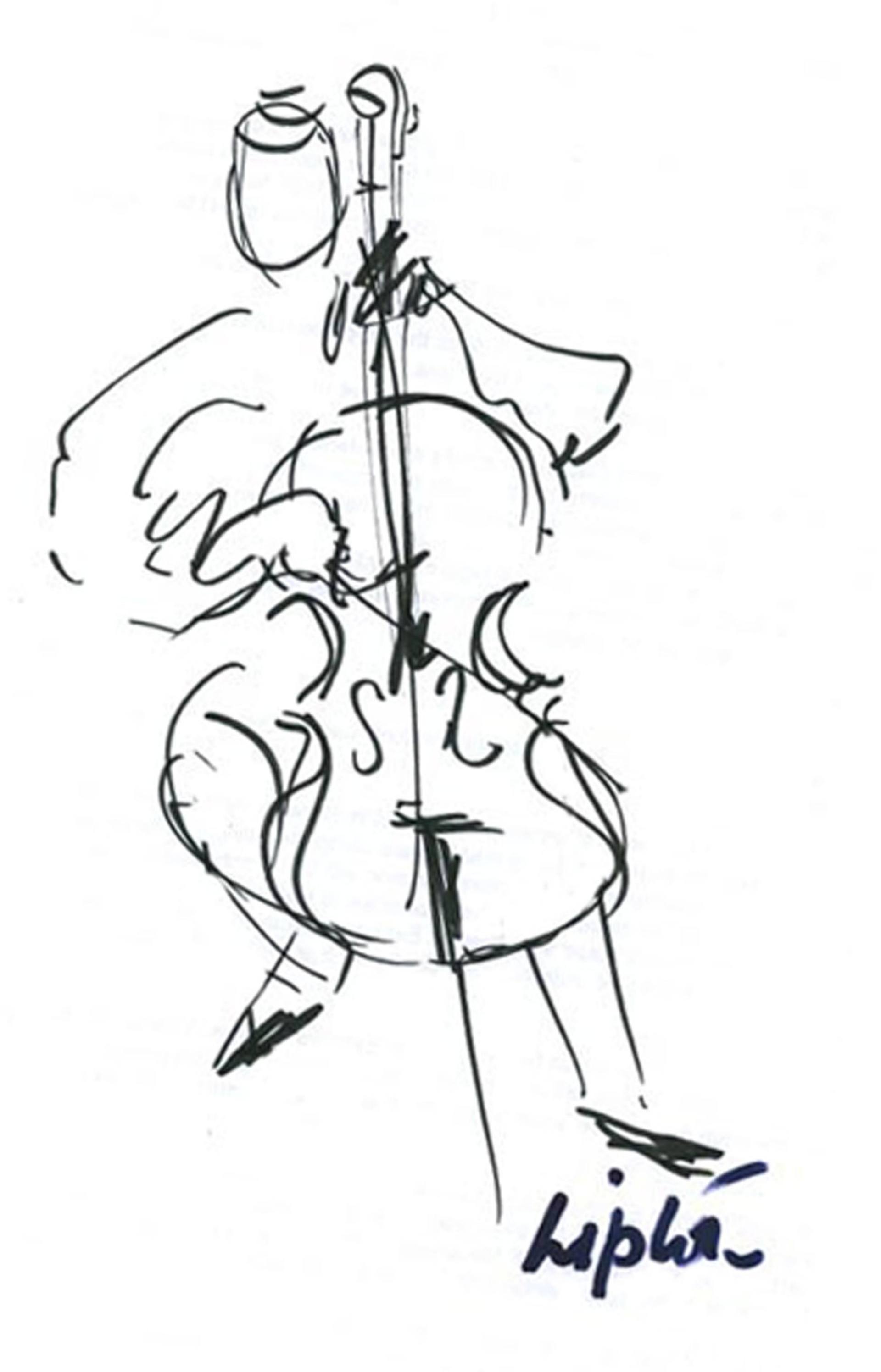 1920x2992 Saatchi Art Cellist Drawing By Kay Lipton