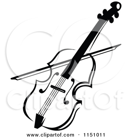 450x470 Clipart Of A Black And White Viola Or Fiddle Violin