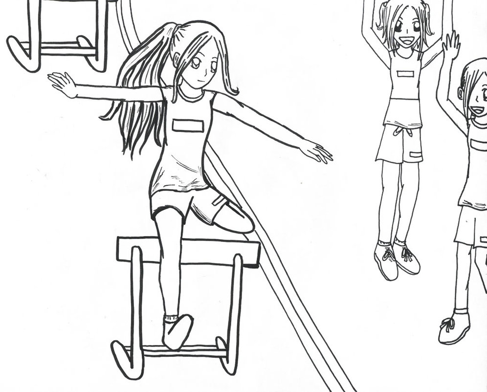 996x802 Track And Field Hurdles Xd By Kaugomoo