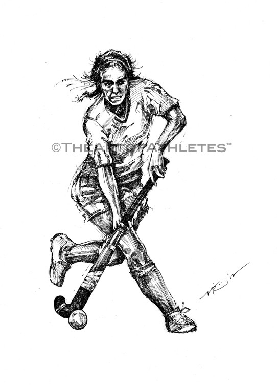 542x756 Field Hockey Drawings