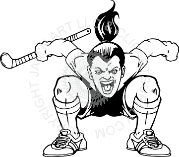 361x316 Field Hockey Player