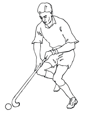 360x480 Playing Field Hockey Coloring Page Free Printable Coloring Pages