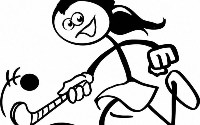 800x500 Field Hockey Clipart