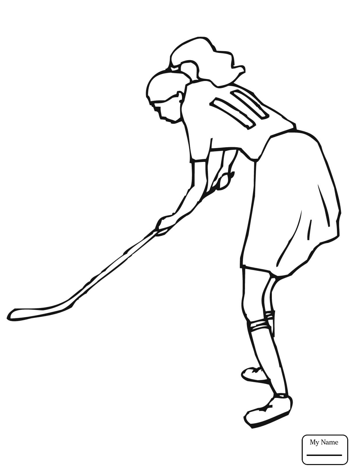 1224x1632 Sports Girl Plays Field Hockey Field Hockey Coloring Pages