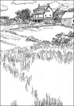 236x341 Landscape With Color Pencil Landscape Drawings, Drawings