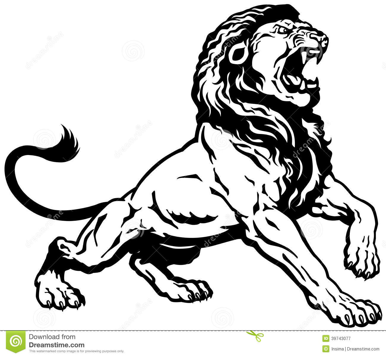 1300x1202 Fierce Lion Clipart