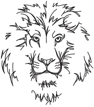 300x344 King Of The Jungle Urban Threads Unique And Awesome Embroidery