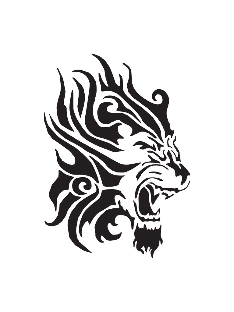 768x1024 Pin By Selis On Drawings Tribal Lion Tattoo, Tribal