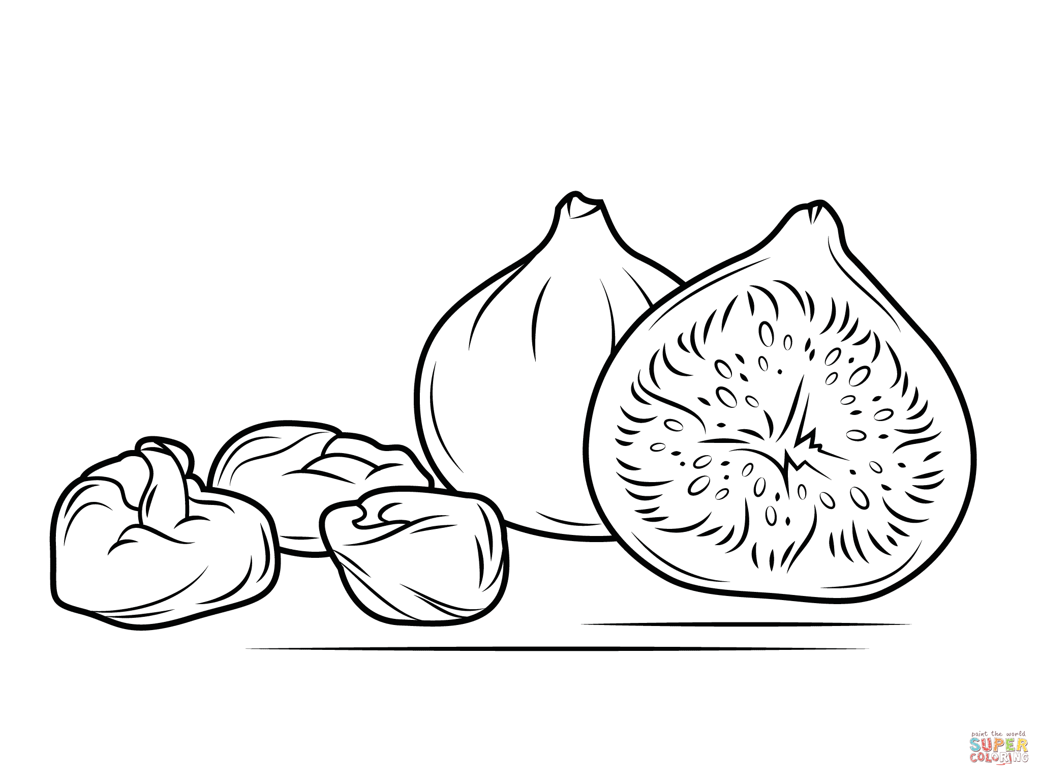 2046x1526 Fig Fruit Coloring Page Free Printable Coloring Pages
