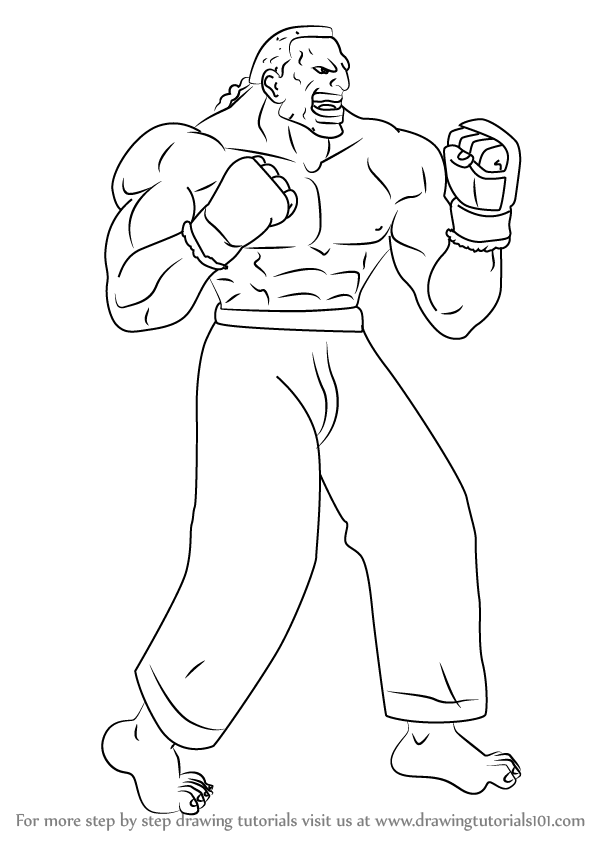 598x844 Learn How To Draw Dee Jay From Street Fighter (Street Fighter