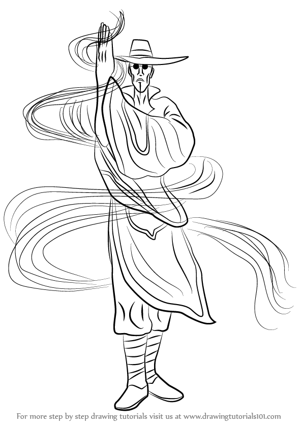 596x843 Learn How To Draw F.a.n.g From Street Fighter (Street Fighter