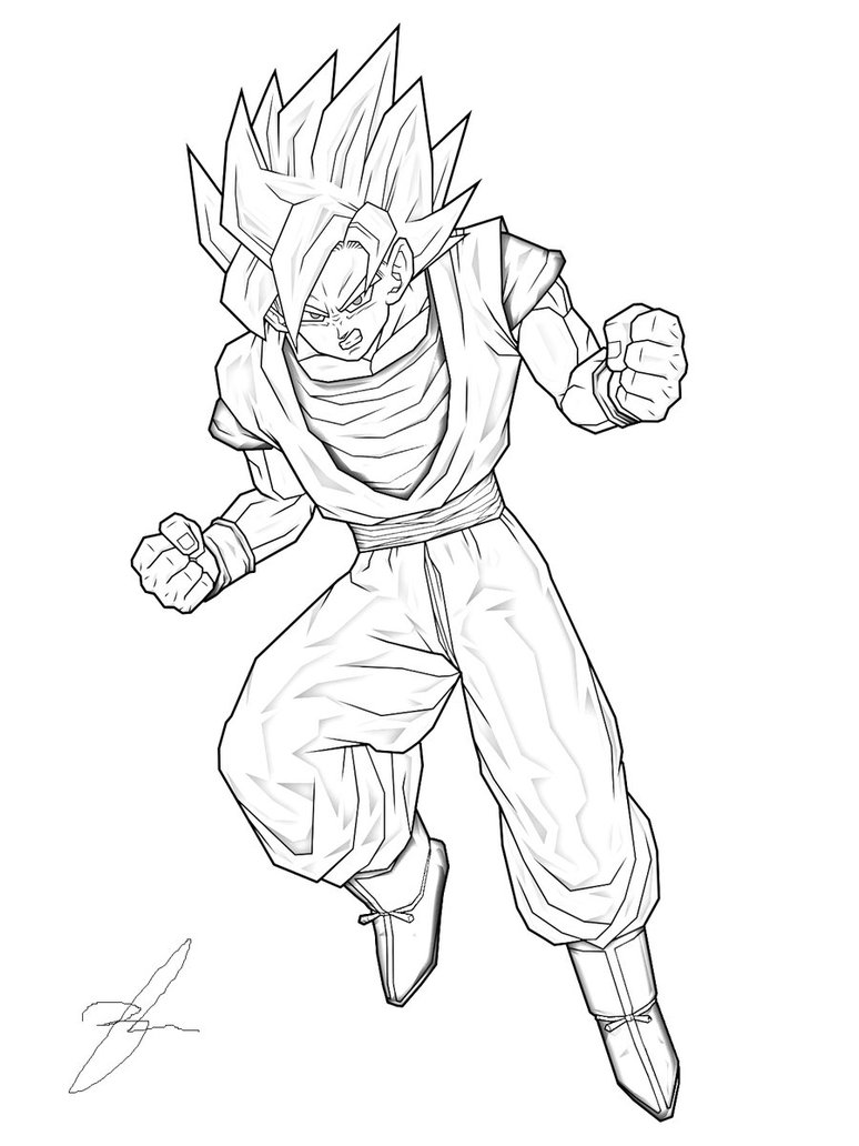 774x1032 Goku Fighting Stance By Zattck24