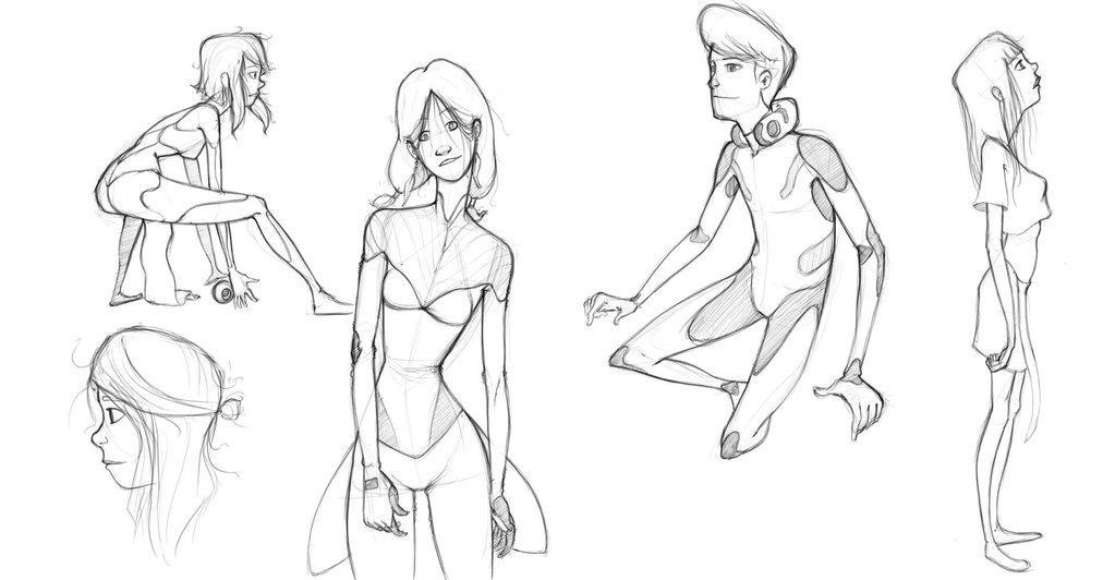 1023x532 Figure Drawing Sketches By Redmonsterart