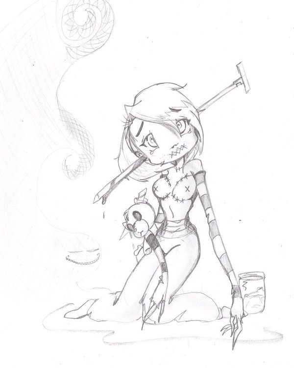 600x750 My Charming Creepy Girl By Zamiecat