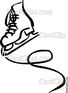 220x300 Ice Skates Vector Clip Art